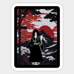 Japan kokushibo demon kimetsu Sticker